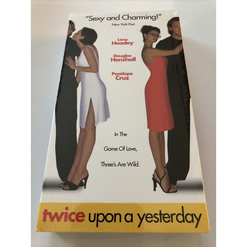 Twice Upon a Yesterday‎ (1998) VHS - Lena Heady, Penelope Cruz - Romantic Comedy